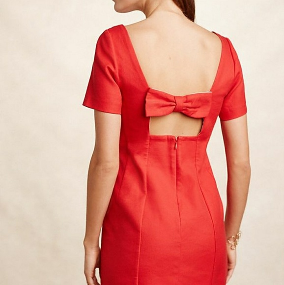Anthropologie Dresses & Skirts - Maeve Alexia Bow-Back Shift Dress size 14